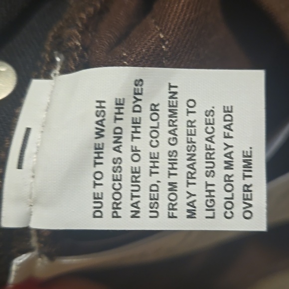 Madewell Women's Mid-Rise Kick Out Jeans Hot Cocoa Size 26 NWOT - Picture 11 of 12